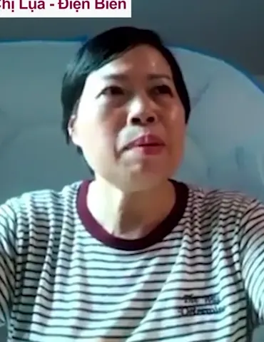 Khung hình từ buổi ghi hình chia sẻ của Chị Lụa